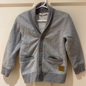 H&M boys sweatshirt cardigan.